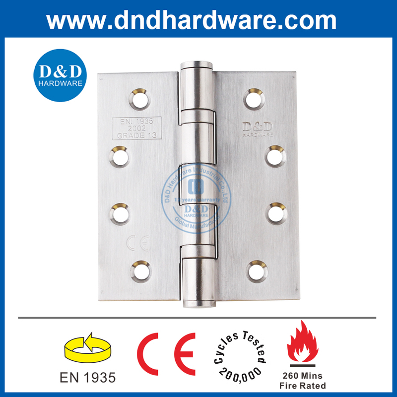 Heavy Duty CE Grade 13 fire rated stainless steel 316 ball bearing metal door hinge for metal wooden door-DDSS001-4x3.5x3