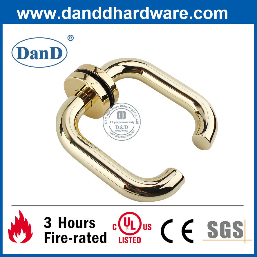 EN1906 SS304 Hollow Fire Rated Lever Door Handle For Office Wooden Door -DDTH001