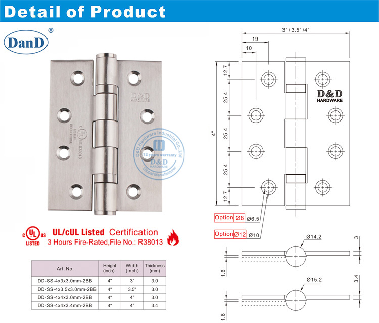 UL Wooden Door Hinge UL Wooden Door Hinge