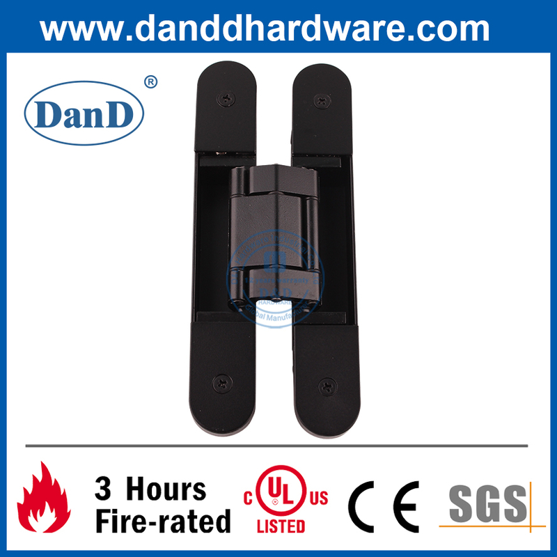 Black Sanding heavy duty 3D Adjustable Office Building Door Concealed Hinge-DDCH008-G80