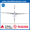 UL Listed Stainless Steel 304 commercial fire rated single door hardware rim push touch bar panic exit device-DDPD003