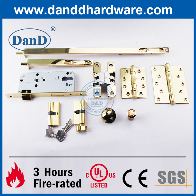 SS304 CE Fire Rated Door ironmongery Metal Doors Hardware