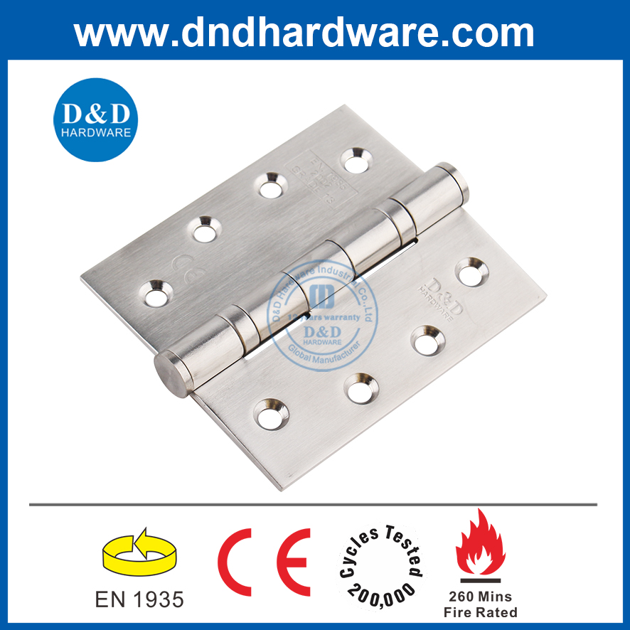 Heavy Duty CE Grade 13 fire rated stainless steel 316 ball bearing metal door hinge for metal wooden door-DDSS001-4x3.5x3