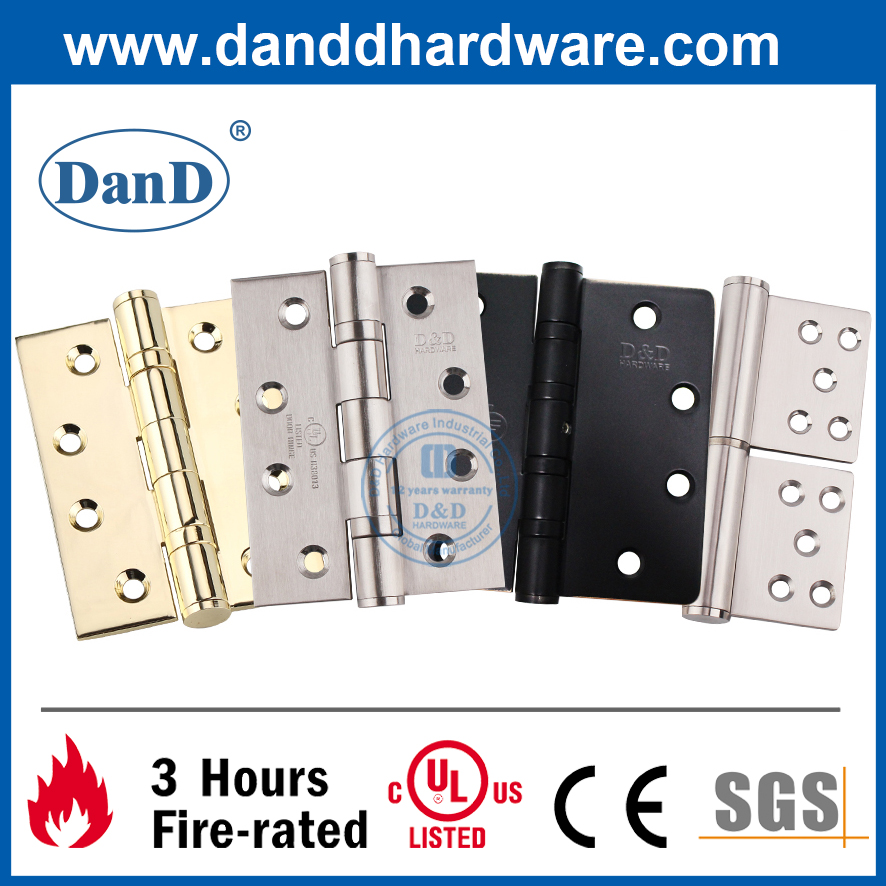 SS304 UL Listed Fire Proof Butt Hinge for Metal Door-DDSS001-FR-4X3X3