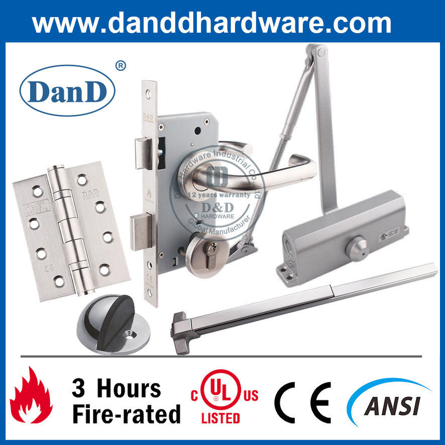 SS304 UL Listed Fire Proof Butt Hinge for Metal Door-DDSS001-FR-4X3X3