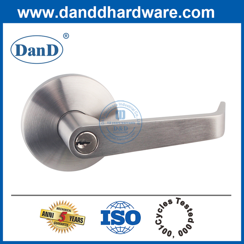 SS304 EN1634 Fire Rated exit door panic device outside lever trim lock handle-DDPD012