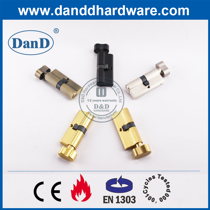 Euro Brass EN1303 Euro Profile Master Key Double Door Lock Cylinder-DDLC003