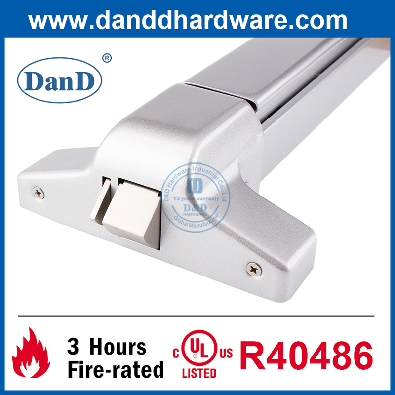 UL Listed Stainless Steel 304 commercial fire rated single door hardware rim push touch bar panic exit device-DDPD003