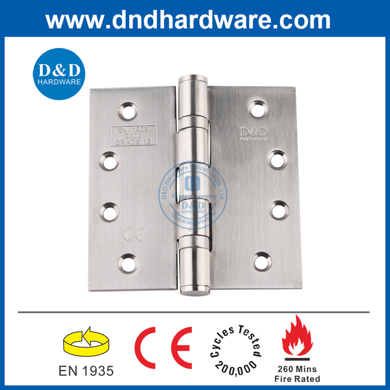 CE stainless steel 304 fire rated 260 mins ball bearing door hinge for Entrance door-DDSS001-4X4X3wooden door-DDSS001-4x4x3