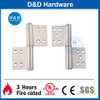 SS304 Stain Finish Fire Rated Flag Hinge for Internal Wooden Door-DDSS030A-5X4X3