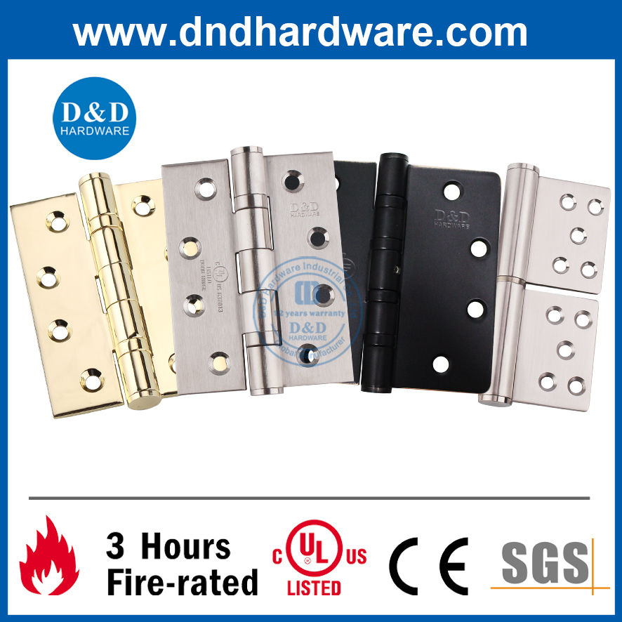 Stainless Steel 316 Spring Loaded Adjusting Door Hinge for Fire Door -DDSS033-4X4X3