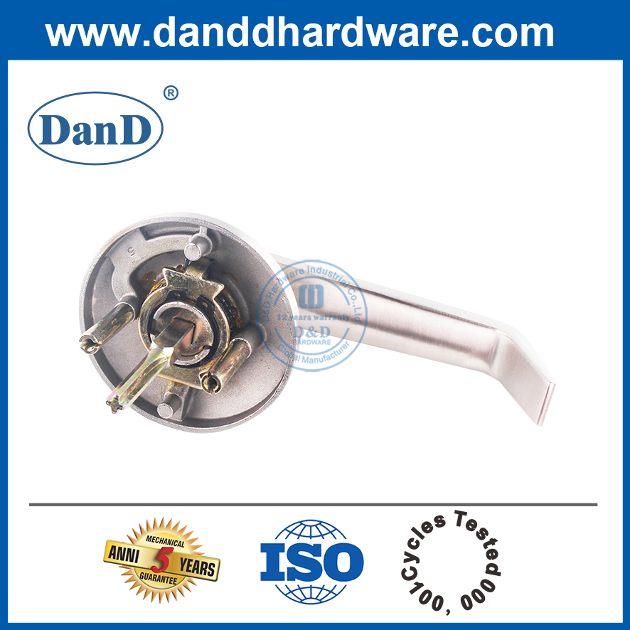 SS304 EN1634 Fire Rated exit door panic device outside lever trim lock handle-DDPD012