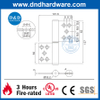SS304 Stain Finish Fire Rated Flag Hinge for Internal Wooden Door-DDSS030A-5X4X3