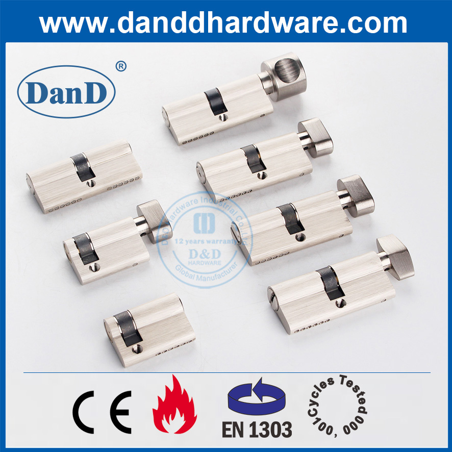 Euro Brass EN1303 Euro Profile Master Key Double Door Lock Cylinder-DDLC003