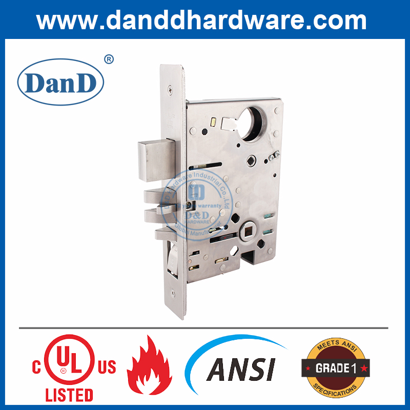American UL certificate ANSI A Grade 1 Entrance heavy duty mortise door lock-F20