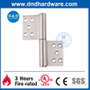 SS304 Stain Finish Fire Rated Flag Hinge for Internal Wooden Door-DDSS030A-5X4X3