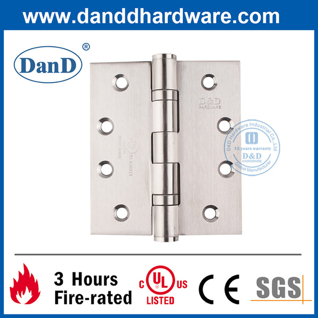 UL Certification Fire Rated SUS304 Mortise Fitting Door Hinge-DDSS001-FR-4X3.5X3