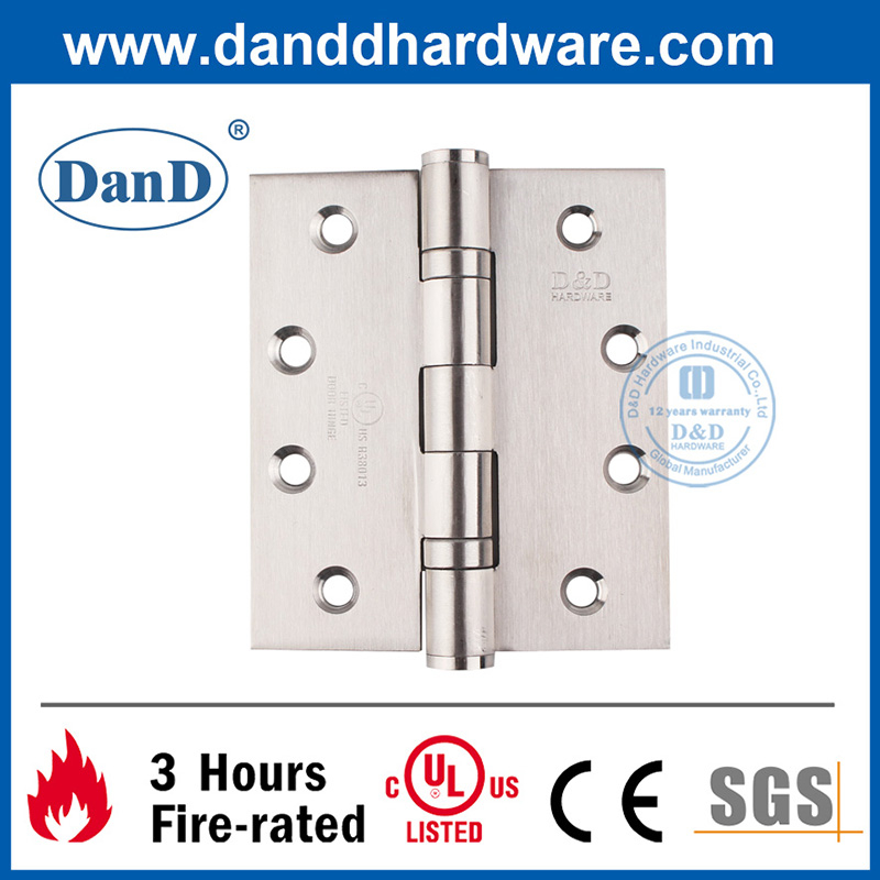 UL Certification Fire Rated SUS304 Mortise Fitting Door Hinge-DDSS001-FR-4X3.5X3