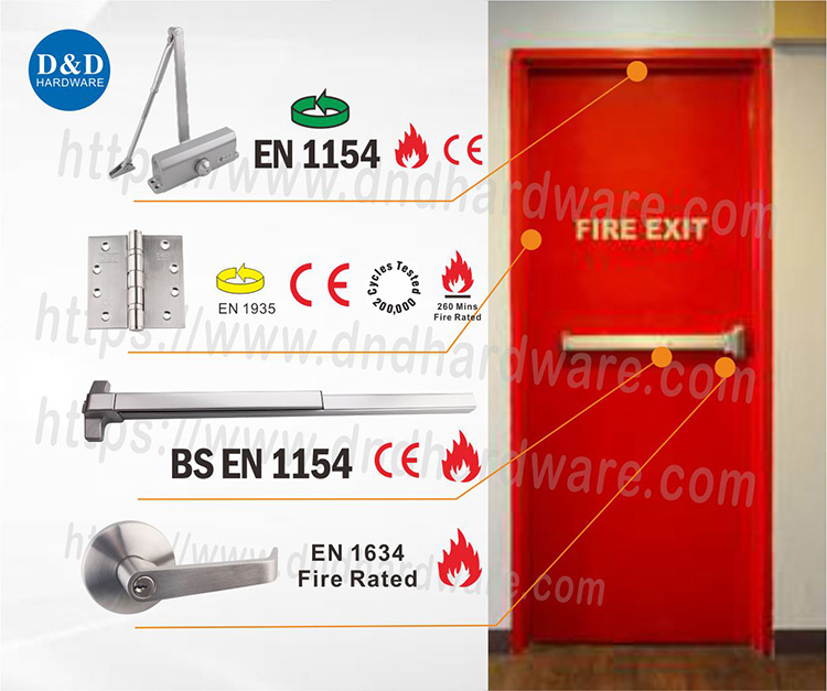 Fire door hardware
