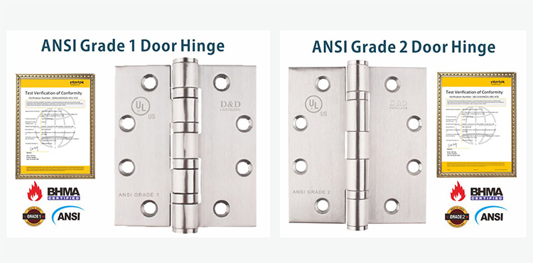 ANSI Grade 1 Grade 2 Hinge